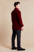 Howard Short Velvet Smoking Jacket back - Burgundy | Bown of London